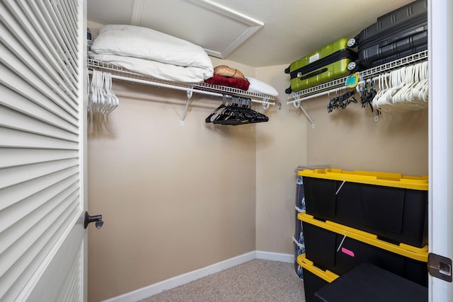 69-180 Waikoloa Beach Dr Unit O2, Waikoloa, HI 96738 - walk in closet with carpet and attic access