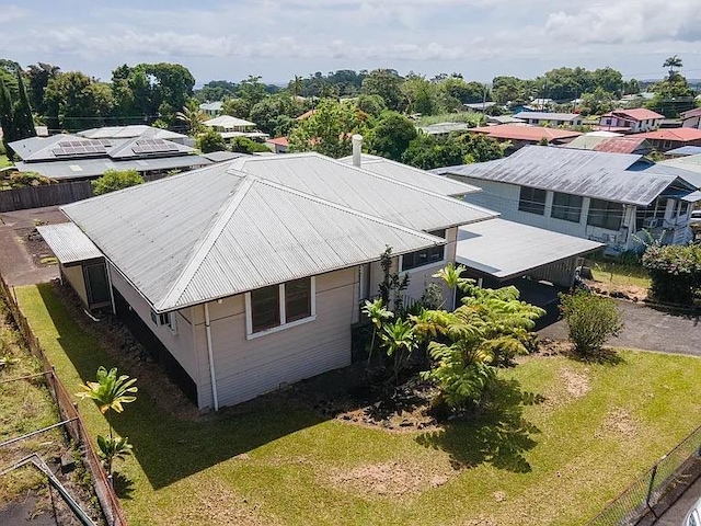 view from above of property
