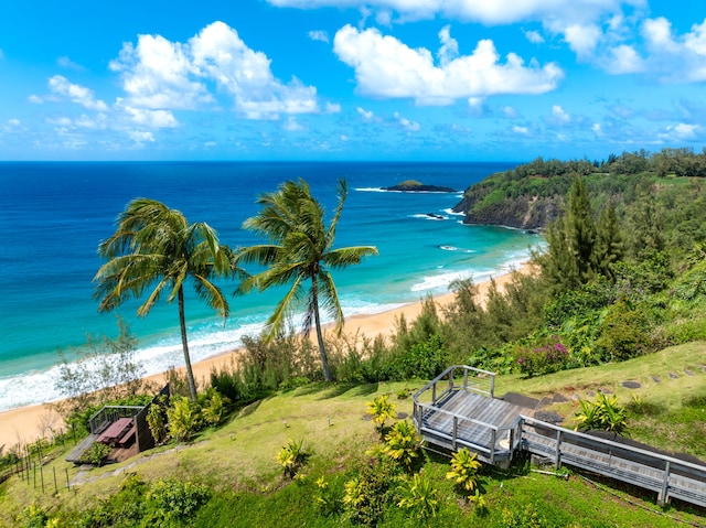 2620-A Kauapea Rd, Kilauea, HI 96754 - water view with nearby beach