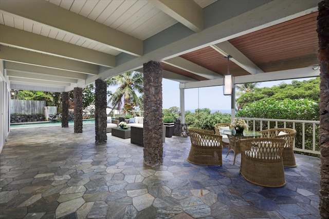 77-6486 Walua Rd, Kailua-Kona, HI 96740 - view of patio / terrace with an outdoor hangout area