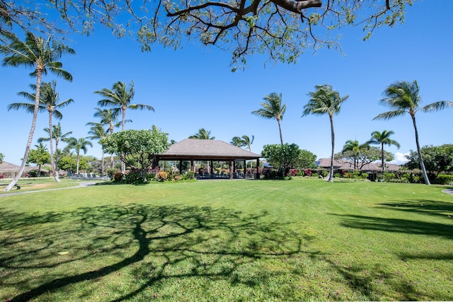 68-1122-N Kaniku Dr Unit 501591, Kamuela, HI 96743 - view of home's community featuring a gazebo and a lawn