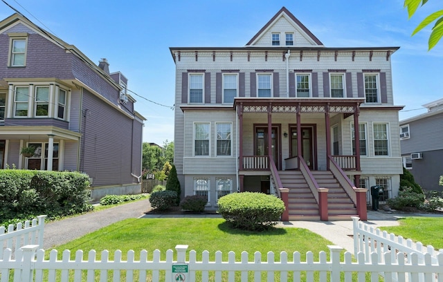 91 Sherman Pl, Jersey City, NJ 07307 - view of front of home featuring stairs and a porch