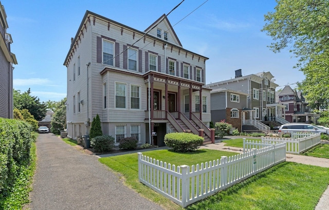 91 Sherman Pl, Jersey City, NJ 07307 - view of property with stairs and a residential view