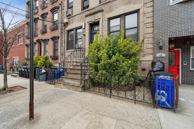 60 Monroe St Unit 8, Hoboken, NJ 07030 - property entrance with brick siding and cooling unit