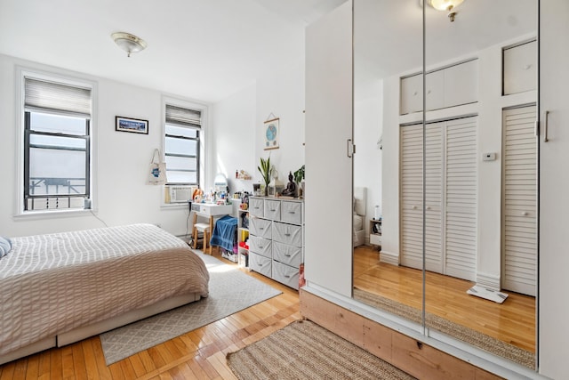 60 Monroe St Unit 8, Hoboken, NJ 07030 - bedroom featuring hardwood / wood-style flooring and a closet