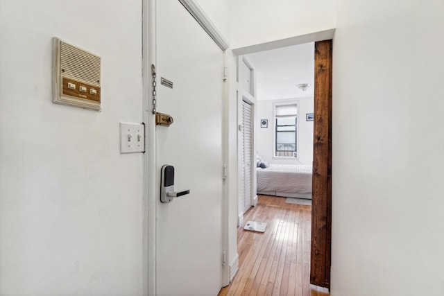 60 Monroe St Unit 8, Hoboken, NJ 07030 - hall featuring light wood-type flooring