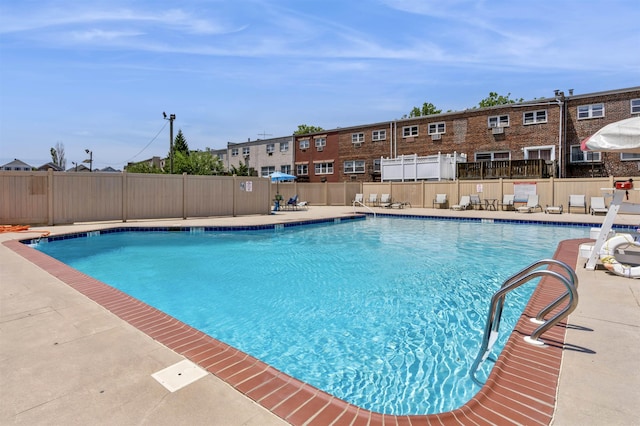 view of pool