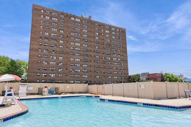 view of pool