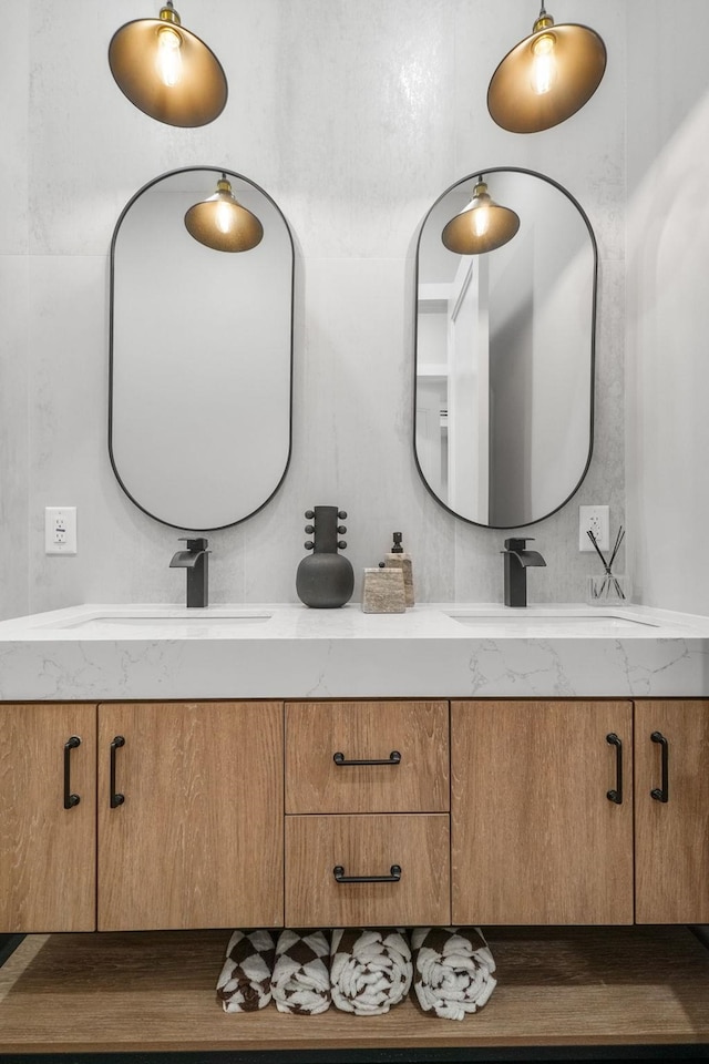 371 New York Ave Unit 2, Jersey City, NJ 07307 - full bath featuring double vanity