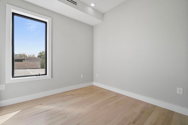 371 New York Ave Unit 2, Jersey City, NJ 07307 - empty room with wood finished floors, baseboards, and recessed lighting