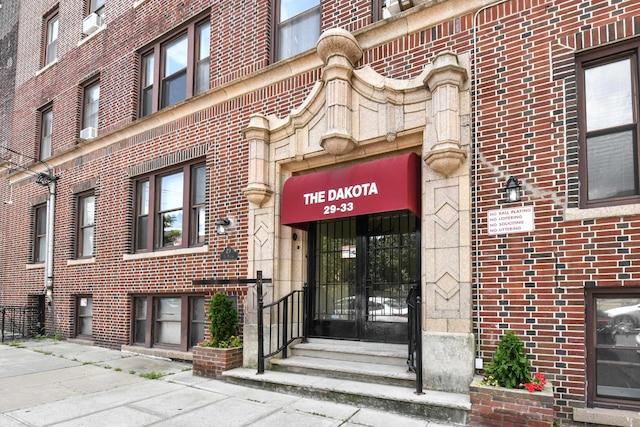 29 51st St Unit B5, Weehawken, NJ 07086 - entrance to property with brick siding and cooling unit