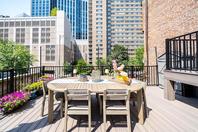 83 Montgomery St Unit 201, Jersey City, NJ 07302 - deck with outdoor dining area