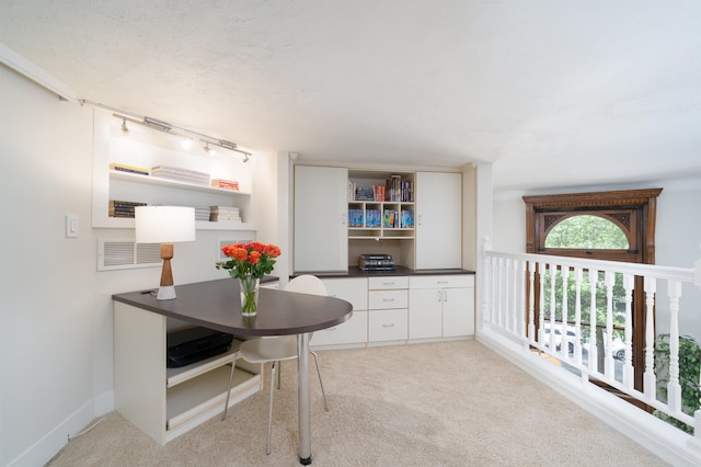 83 Montgomery St Unit 201, Jersey City, NJ 07302 - office area featuring track lighting and carpet