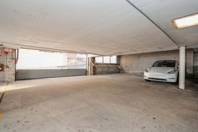 4313 Smith Ave Unit 10, North Bergen, NJ 07047 - parking garage featuring concrete block wall