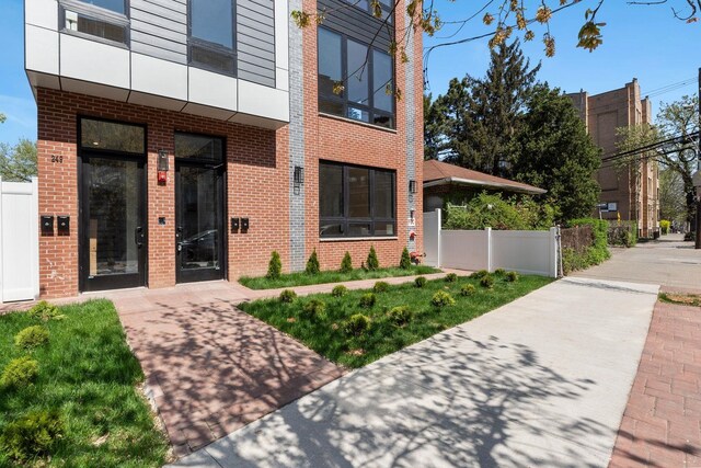 249 Bergen Ave Unit 201, Jersey City, NJ 07304 - entrance to property featuring brick siding