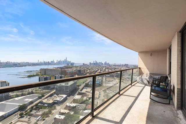 380 Mountain Rd Unit 1906-1907, Union City, NJ 07087 - balcony with a view of skyline and a water view