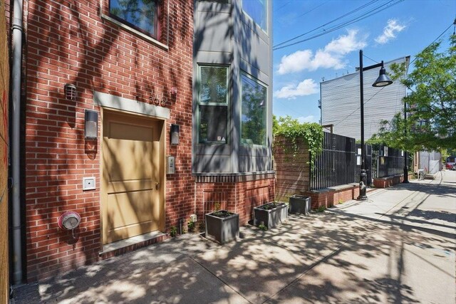 390 1st St Unit 2, Jersey City, NJ 07302 - view of patio with fence