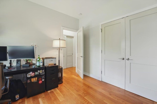 390 1st St Unit 2, Jersey City, NJ 07302 - home office featuring light wood-type flooring