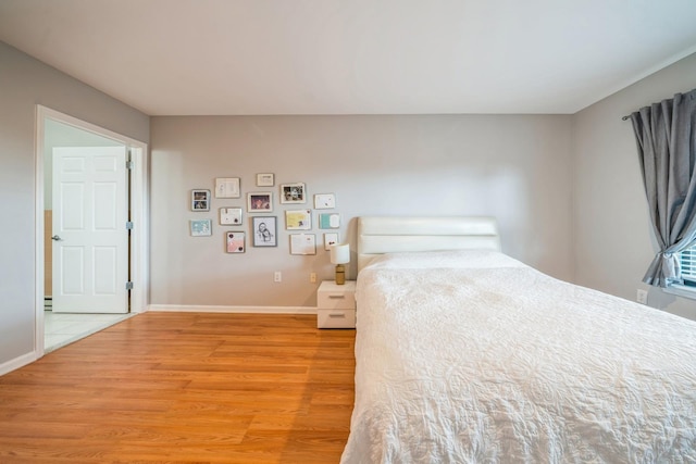 8915 Bergenwood Ave Unit 48, North Bergen, NJ 07047 - bedroom with light wood-style flooring and baseboards