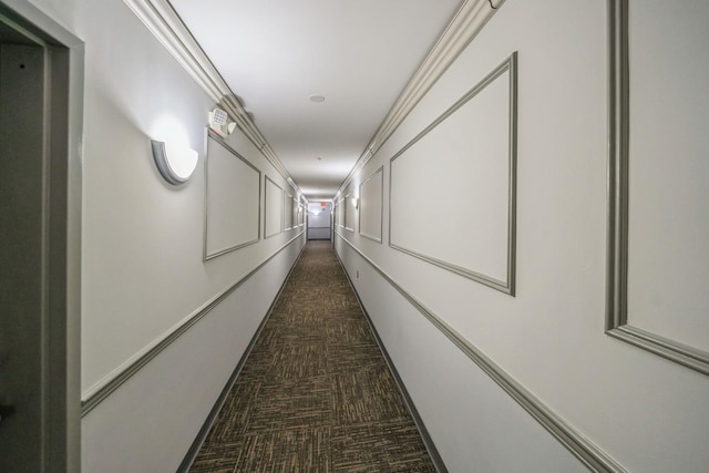 8915 Bergenwood Ave Unit 48, North Bergen, NJ 07047 - hallway featuring dark carpet