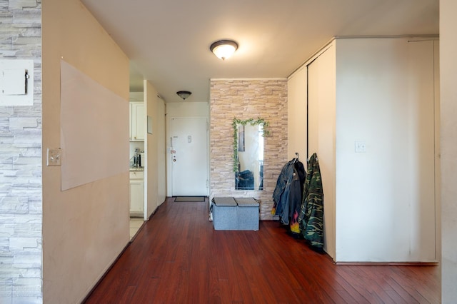 135 Montgomery St Unit 6D, Jersey City, NJ 07302 - hallway with wood finished floors