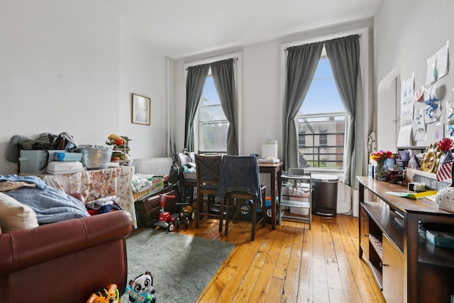 914 Washington St, Hoboken, NJ 07030 - home office featuring light wood-style floors