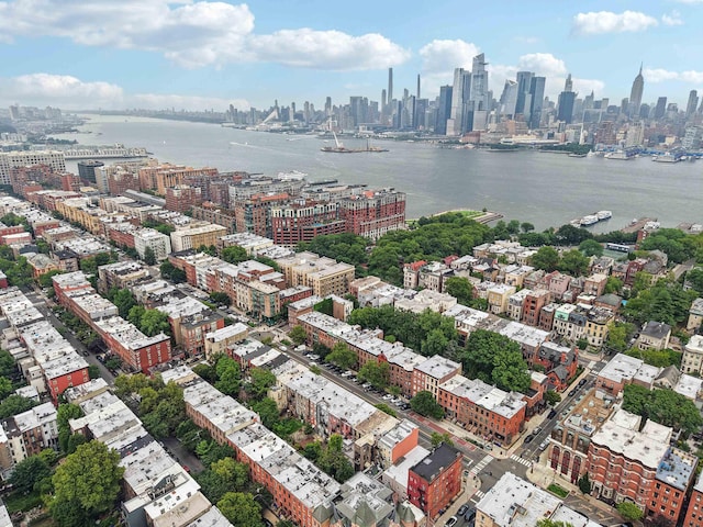 914 Washington St, Hoboken, NJ 07030 - drone / aerial view of skyline and a nearby body of water