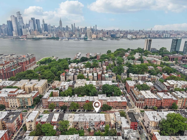914 Washington St, Hoboken, NJ 07030 - aerial view of skyline and a large body of water