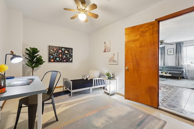 914 Washington St, Hoboken, NJ 07030 - office area featuring ceiling fan