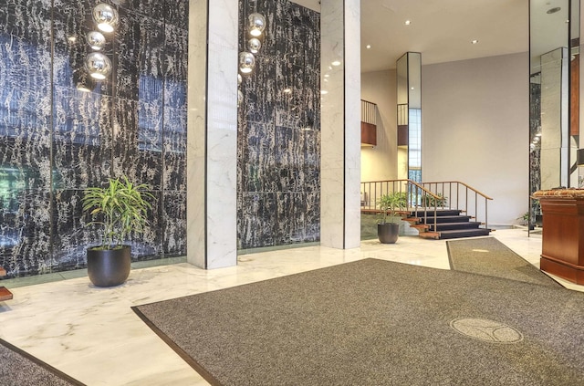 1 Claridge Dr Unit 310, Verona, NJ 07044 - building lobby featuring stairway