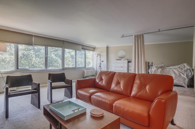 1 Claridge Dr Unit 310, Verona, NJ 07044 - living area with carpet flooring and crown molding