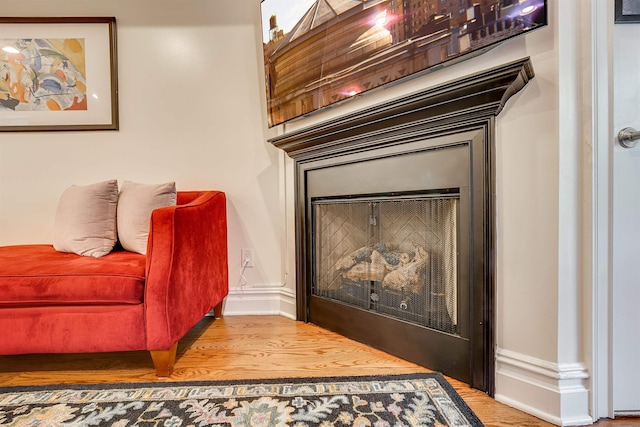 215 Monroe St Unit 3, Hoboken, NJ 07030 - detailed view of wood finished floors and a fireplace