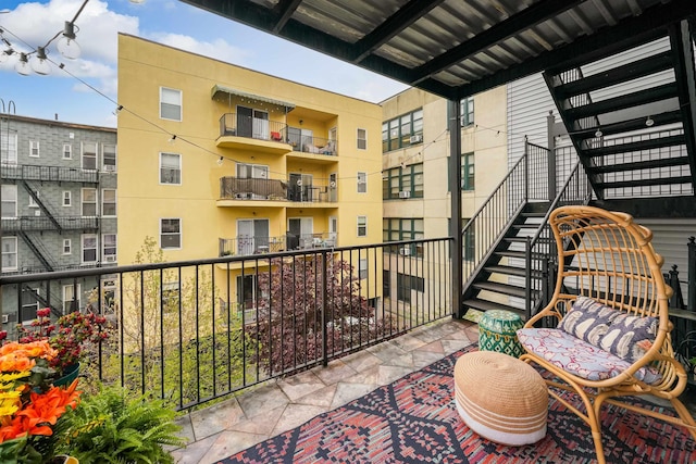 215 Monroe St Unit 3, Hoboken, NJ 07030 - balcony featuring stairs