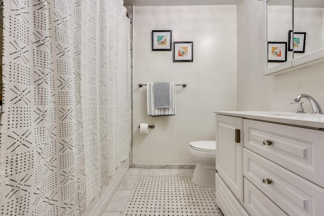 215 Monroe St Unit 3, Hoboken, NJ 07030 - bathroom featuring vanity, tile patterned floors, and curtained shower