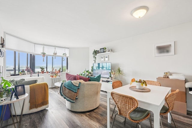 340 Harmon Cove Tower 340, Secaucus, NJ 07094 - living room with wood finished floors