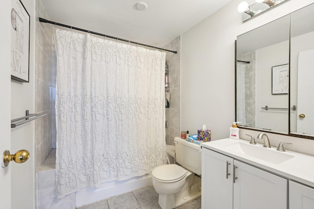 340 Harmon Cove Tower 340, Secaucus, NJ 07094 - full bath with vanity, shower / bath combination with curtain, and tile patterned flooring