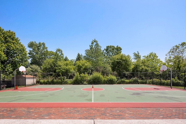 view of basketball court