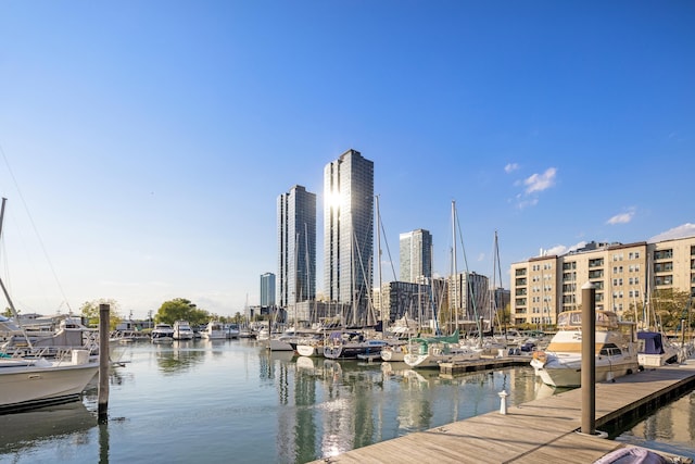 15 Warren St Unit 102, Jersey City, NJ 07032 - dock area featuring a water view