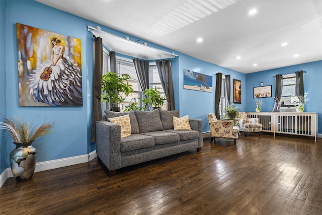 1501 41st St, North Bergen, NJ 07047 - living room with wood finished floors and recessed lighting