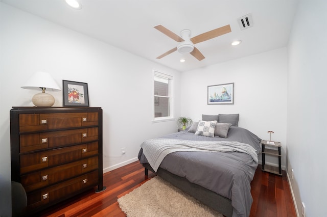 25 Poplar St, Jersey City, NJ 07307 - bedroom with dark wood-style floors and recessed lighting