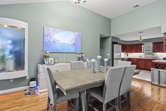 8901 Newkirk Ave, North Bergen, NJ 07047 - dining area featuring light wood-style floors