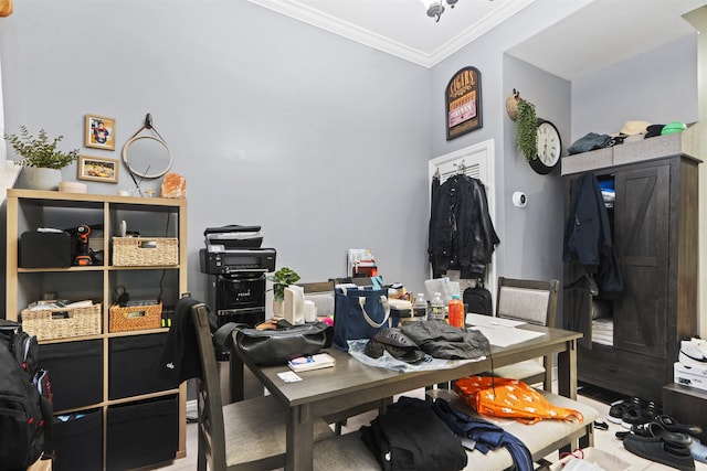 8901 Newkirk Ave, North Bergen, NJ 07047 - home office with ornamental molding