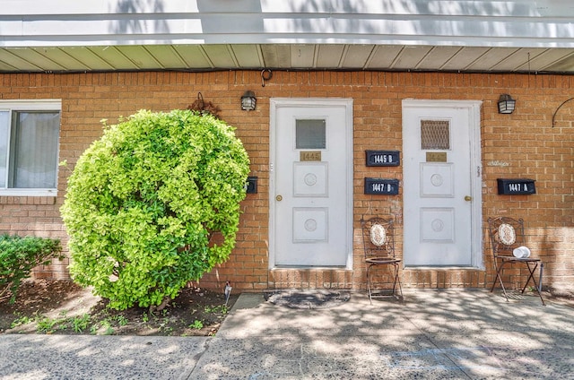 1445 68th St Unit A, North Bergen, NJ 07047 - entrance to property featuring brick siding