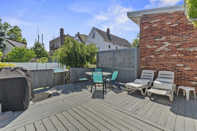 104 W 52nd St, Bayonne, NJ 07002 - deck with outdoor dining space