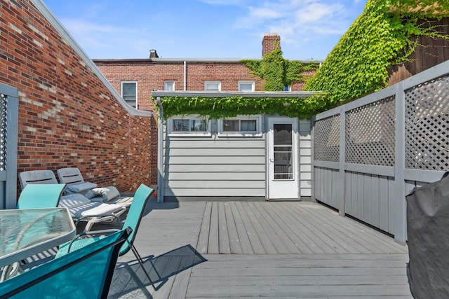 104 W 52nd St, Bayonne, NJ 07002 - view of wooden terrace