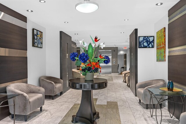 4 Constellation Pl Unit 405, Jersey City, NJ 07305 - community lobby with recessed lighting