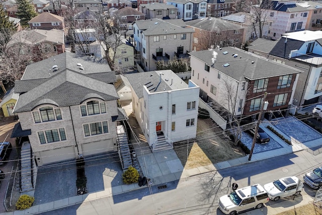 aerial view featuring a residential view