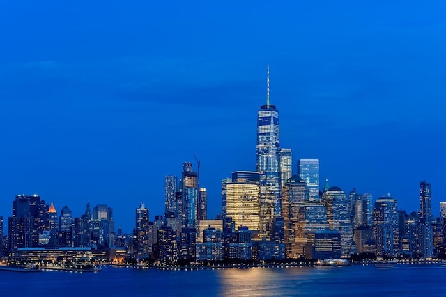 20 Newport Pkwy Unit 1707, Jersey City, NJ 07310 - view of city with a nearby body of water and a view of city lights