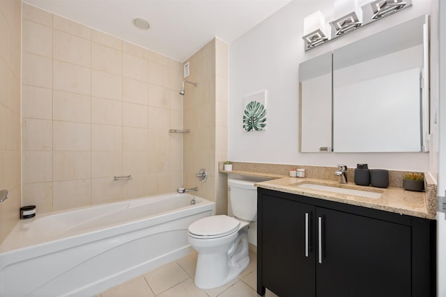 20 Newport Pkwy Unit 1707, Jersey City, NJ 07310 - full bath featuring vanity, tile patterned flooring, and bathtub / shower combination