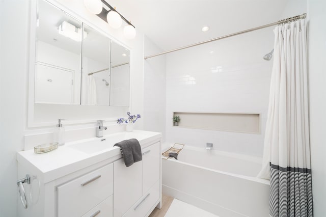 415 Monmouth St Apt. Three, Apt Three, Jersey City, NJ 07302 - bathroom featuring vanity and shower / bath combo